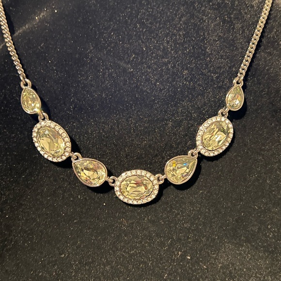 Smokey Crystal Rhinestone Necklace - Picture 3 of 4
